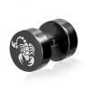 Zodia scorpion ear plug otel inox negru sse-114