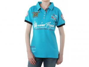 Tricou Polo GEOGRAPHICAL NORWAY - kipawa lady ss assor b turquoise