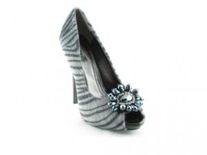 Pantofii 1TO3 BY EL DANTES femei - v11514 zebra gris