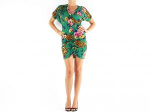 Rochie FIFILLES DE PARIS femei - caramel vert violet