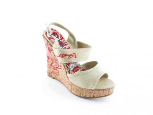 Pantofii cu Platforma ED HARDY - spv102w beige