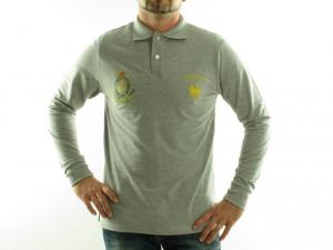 Tricouri Tricou Polo cu maneca lunga FRANK FERRY - ff05w gry
