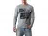T-shirt maneci lungi calvin klein barbati - cmp 12r32 grey m92