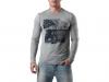 T-shirt Maneci lungi CALVIN KLEIN barbati - cmp 12r32 grey m92