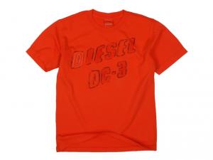 Tricou DIESEL KIDS baieti - tee shirt tamp mc orange