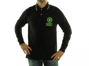 Tricouri Tricou Polo cu maneca lunga NARKOTIC - nk1222 blk green