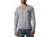 T-shirt maneci lungi frank ferry barbati - ff93 grey