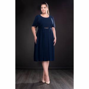 Rochie de ocazie din voal Lucinda, bleumarin