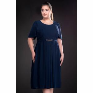 Rochie de ocazie din voal Lucinda, bleumarin