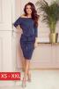 Rochie sport casual cu buzunare navy