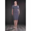 Rochie midi de zi din bumbac lavinia, bleumarin