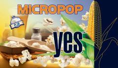Popcorn pentru microunde YES 100g (sare, unt sau cascaval)
