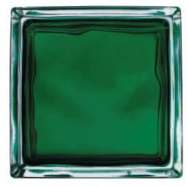 Caramida de sticla clara colorata prin injectare-Verde