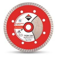 Disc diamantat Turbo continuu taiere uscata portelan 230x22,2x1,2 H7 mm TCR 230 SUPERPRO RUBI