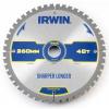 Panza circulara placata CMS pentru lemn 260x2,8x30 Z48 ATB 1897431 CONSTRUCTION IRWIN&reg;