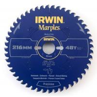Panza circulara placata CMS si teflonata pentru lemn 216x2,5x30 Z48 ATB/N 1897454 IRWIN&reg; Marples&reg;