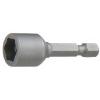 Bit tubular magnetic 6 laturi scurt cu prindere 1/4" (e 6,3 mm)