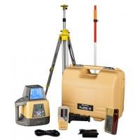 Laser rotativ fascicul rosu si afisaj LCD lucru la 1100 m cu stadie, trepied si senzor utilaje RL-200-2S-KIT2 TOPCON