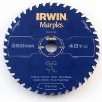 Panza circulara placata CMS si teflonata pentru lemn 250x3,2x30 Z40 ATB/P 1897475 IRWIN&reg; Marples&reg;