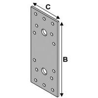 Pachet 50 placi perforate pentru asamblari 60x240x2,0 mm PP060240 ALSAFIX