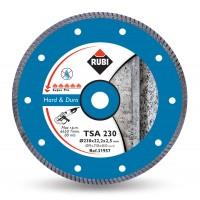 Disc diamantat Turbo taiere uscata materiale dure 125x22,2x2,2 H7 mm TSA 125 PRO RUBI