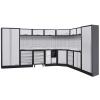 Sistem modular de depozitare si lucru cu blat INOX inaltime 910 mm 3849/2824x488x2000 mm 3964EIX KRAFTWERK