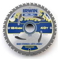 Panza circulara placata CMS WeldTech&trade; pentru lemn 184x2,4x30 Z40 AR30 ATB 1897370 IRWIN&reg;