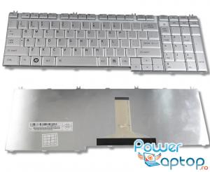 Tastatura Toshiba Satellite L500D argintie