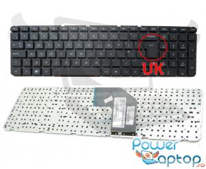 Tastatura HP  699497-AD1 layout UK fara rama enter mare
