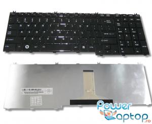 Tastatura Toshiba Satellite A505d negru lucios