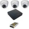 Kit promo camera + dvr peyo 3 camere rezolutie 720p