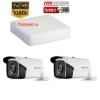 Kit promo camere+ DVR Hikvision 2 camera rezolutie 720p si infrarosu 40 m
