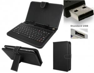 Husa pentru tableta reglabila cu tastatura si mufa USB -10 inch