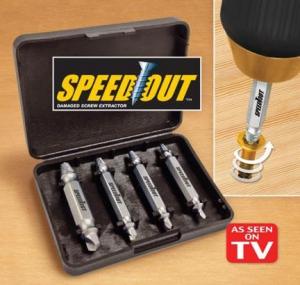 Set de 4 burghie extractoare pentru suruburi Speed Out