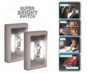 Set 2 Intrerupatoare Wireless Super Bright cu LED
