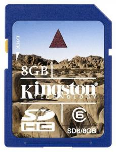 Card memorie Kingston SD 8GB clasa 6