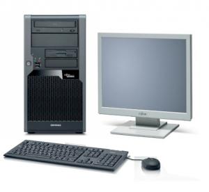 Desktop PC Fujitsu Esprimo P2560 + Monitor Fujitsu ScenicView A19-3