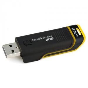 Flash USB Kingston 64GB Data Traveler 200 retractabil