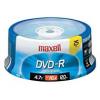 Maxell dvd-r 16x inkjet ff 25 qdij-rmxff25