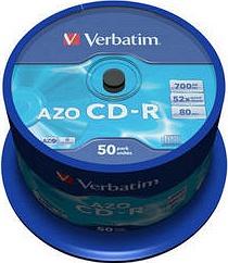 CD-R Verbatim 43343 Crystal 48x 700MB