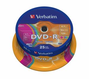 Verbatim DVD-R AZO 16x Colour Surface