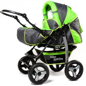 Carucior multifunctional Camarade - Verde cu Gri