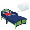 Set pat cu cadru metalic Testoasele Ninja si saltea pentru patut Dreamily - 140 x 70 x 10 cm