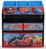 Organizator jucarii cu cadru din lemn Lightning McQueen