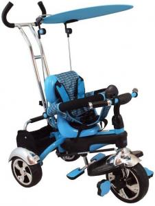 Tricicleta multifunctionala Happy Days - albastru
