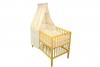 Lenjerie mykids cu broderie giraffe albastru 5 piese 120x60