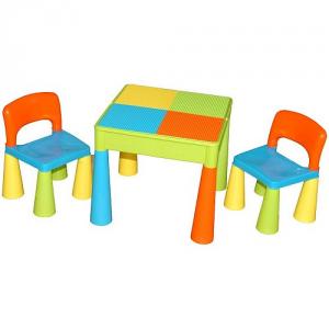 Masuta Guliver cu 2 scaune, diferite culori