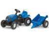 Tractor cu pedale si remorca rolly toys 011841
