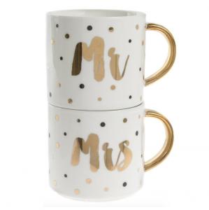 Set 2 cani Mr &amp; Mrs Dots