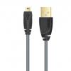 Cablu usb2.0 plus a - mini 5pin, 2.0m, black